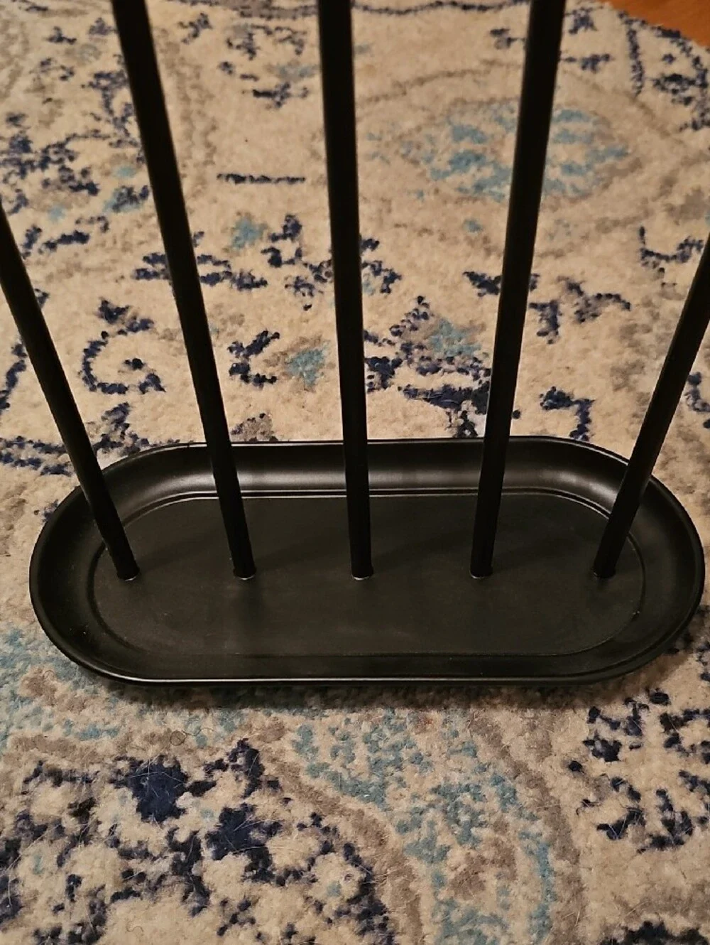 Black Metal Jewelry Tree Stand